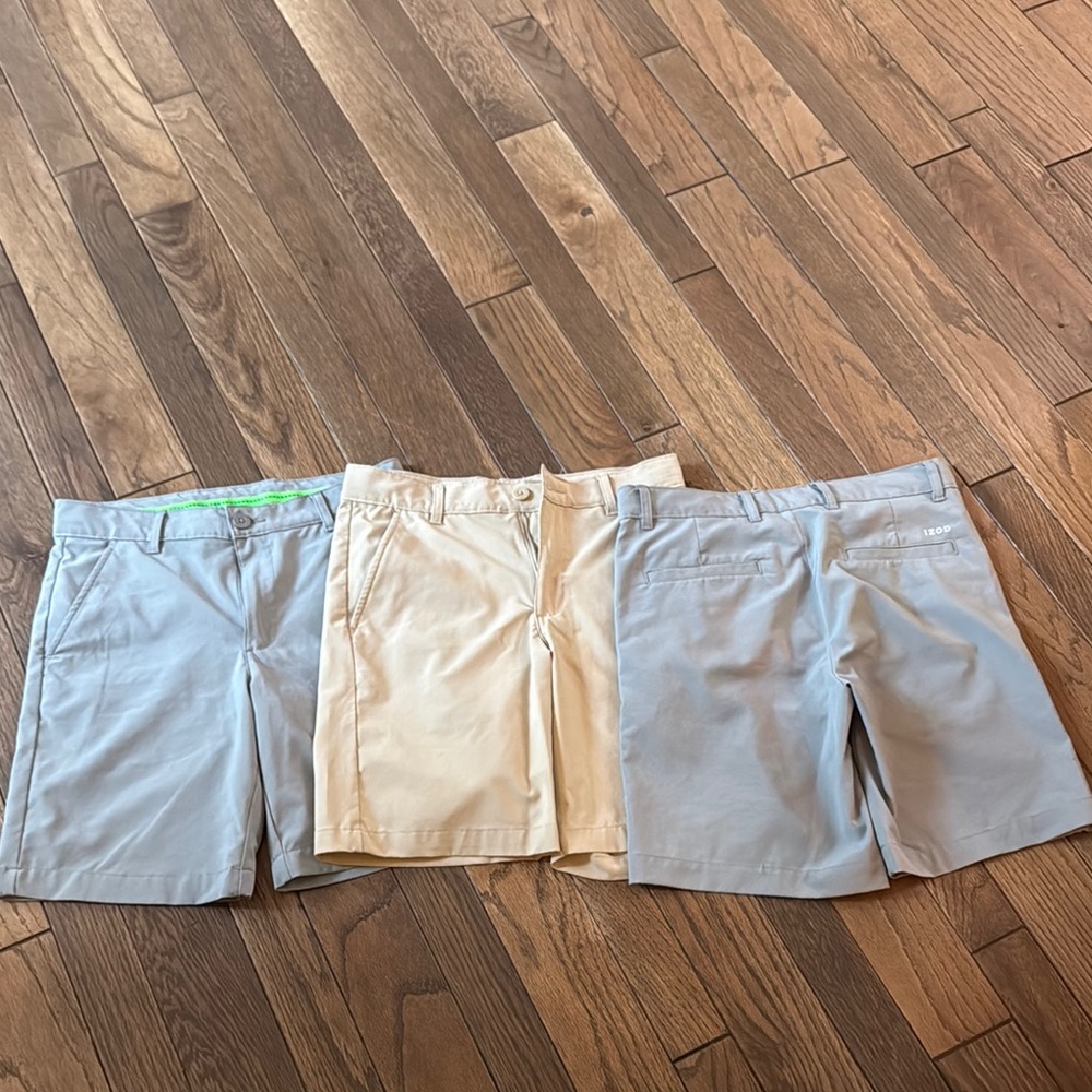 Youth Performance/Golf Shorts x 3